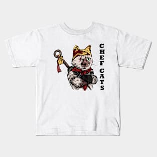 cat chef Kids T-Shirt